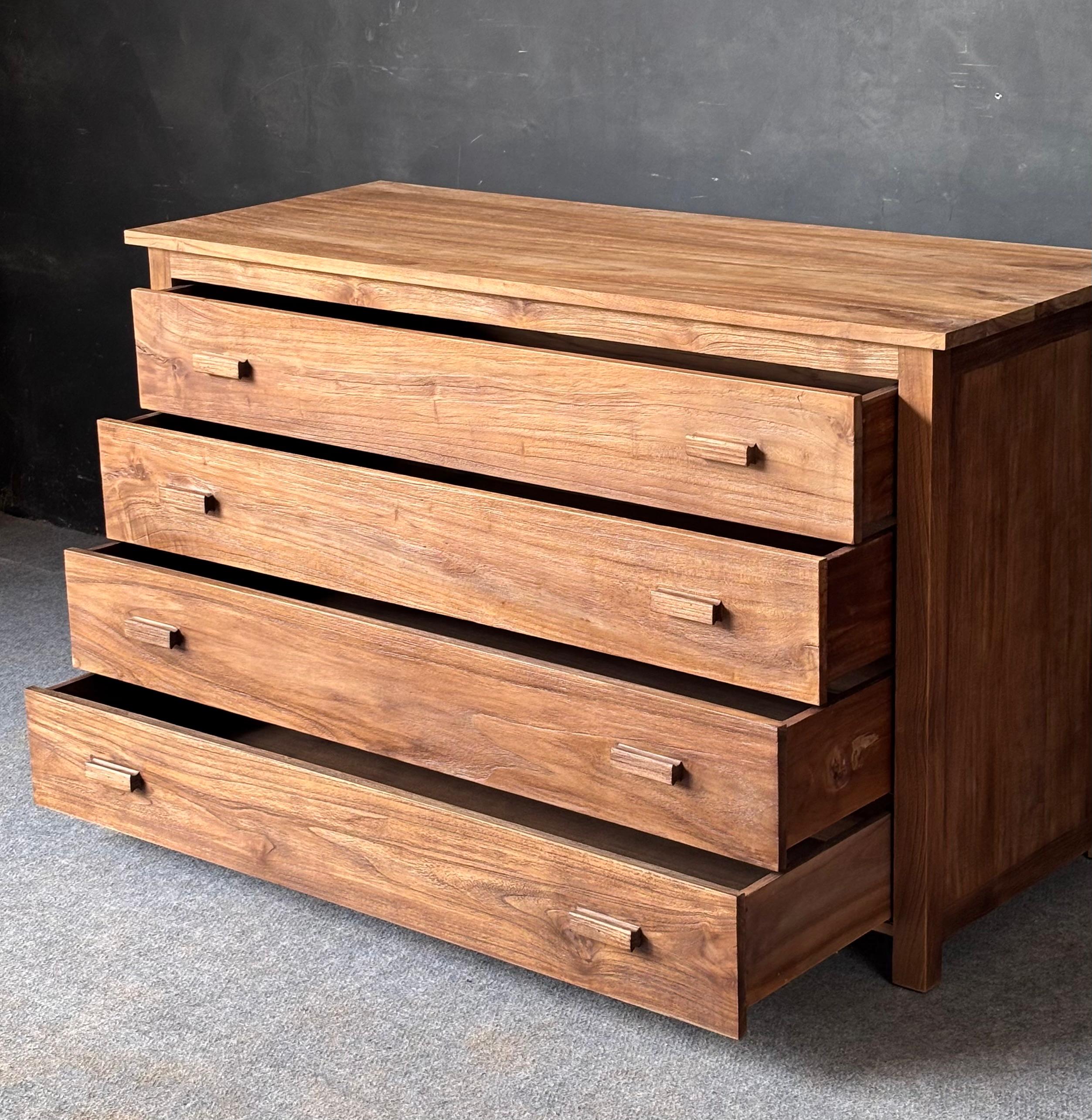 WC-05 - Solid Teak 4 Drawer Chest